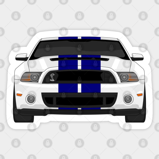 MUSTANG SHELBY GT500 WHITE Sticker by VENZ0LIC